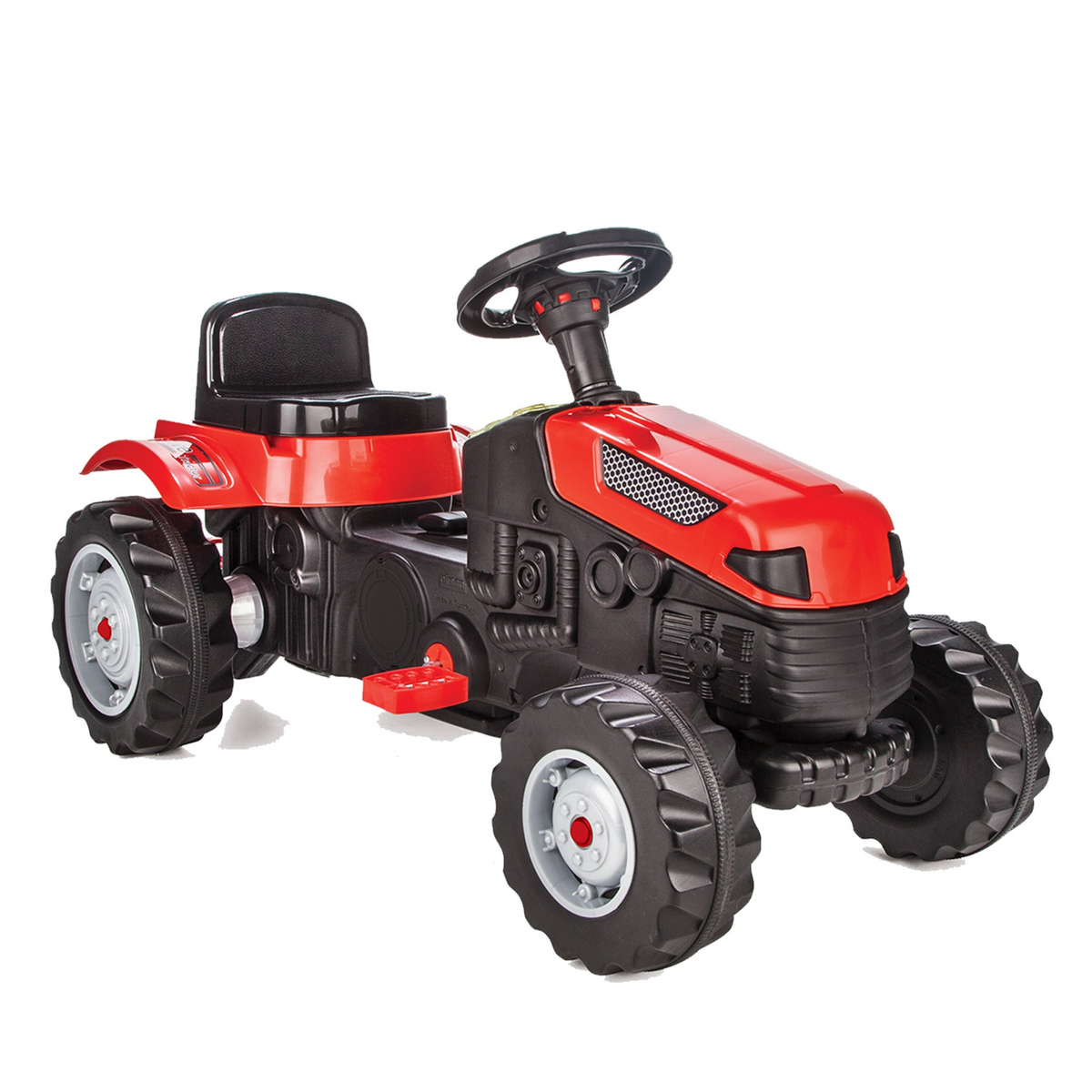 Red Ride-On Tractor with Pedals