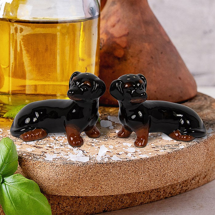 Dachshund Ceramic Salt and Pepper Set