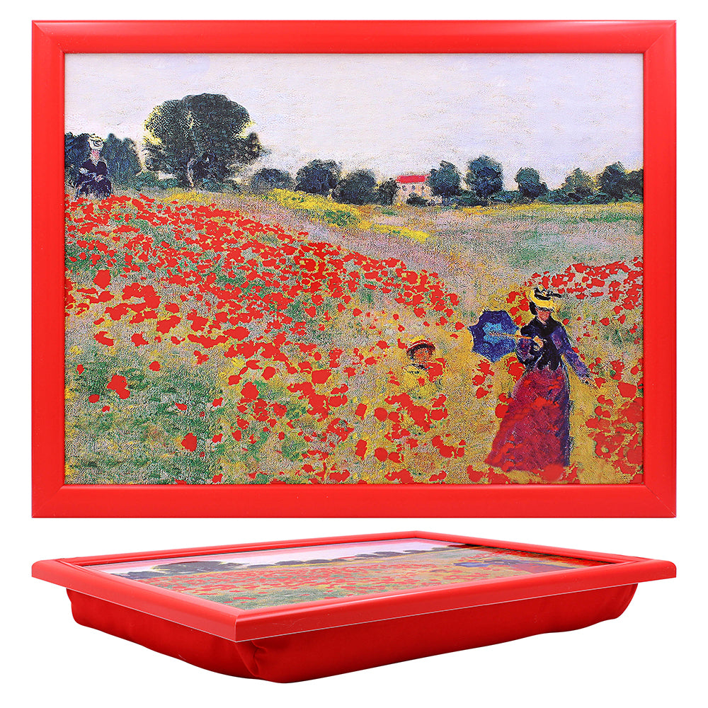 Claude Monet Poppies Design Lap Tray