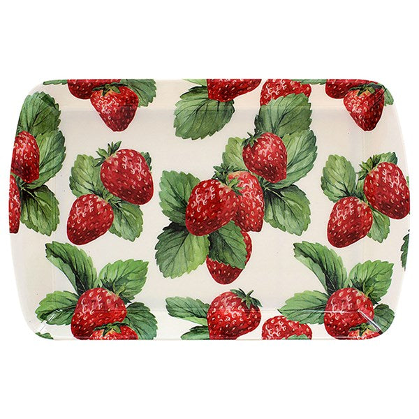 Strawberry Fields Melamine Small Food Tray