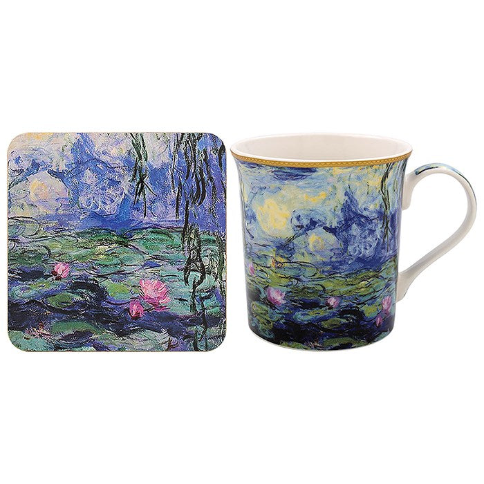 Claude Monet Mug &amp; Coaster Set