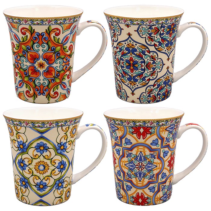 Tuscany Lustre Mug Set of 4