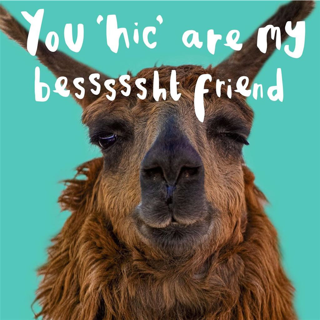 Drunk Friend Greetings Card