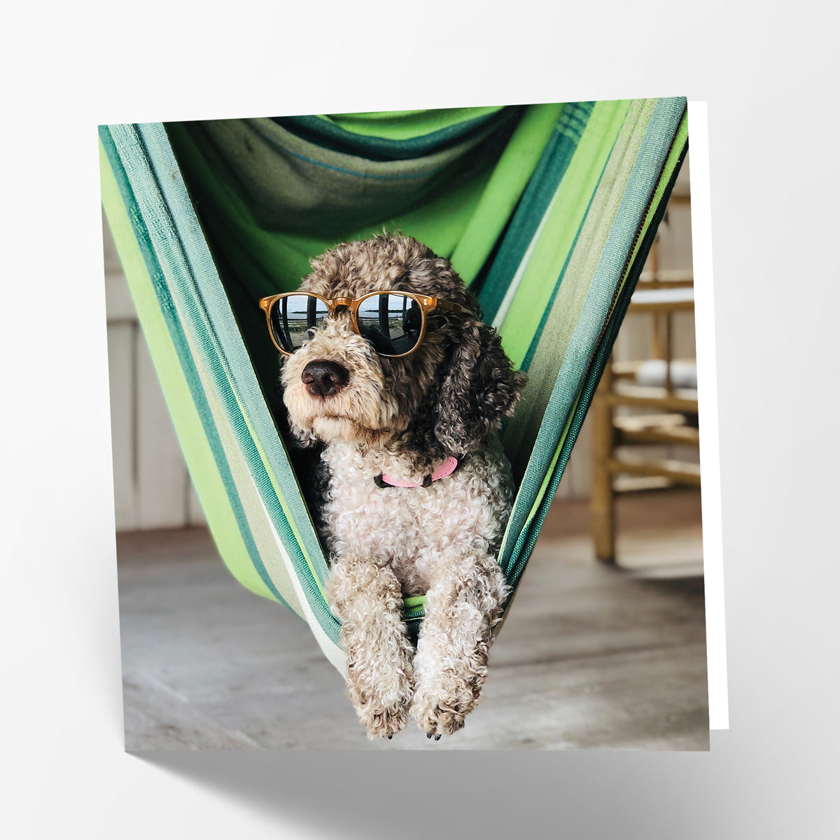 Relaxing Dog Greetings Card