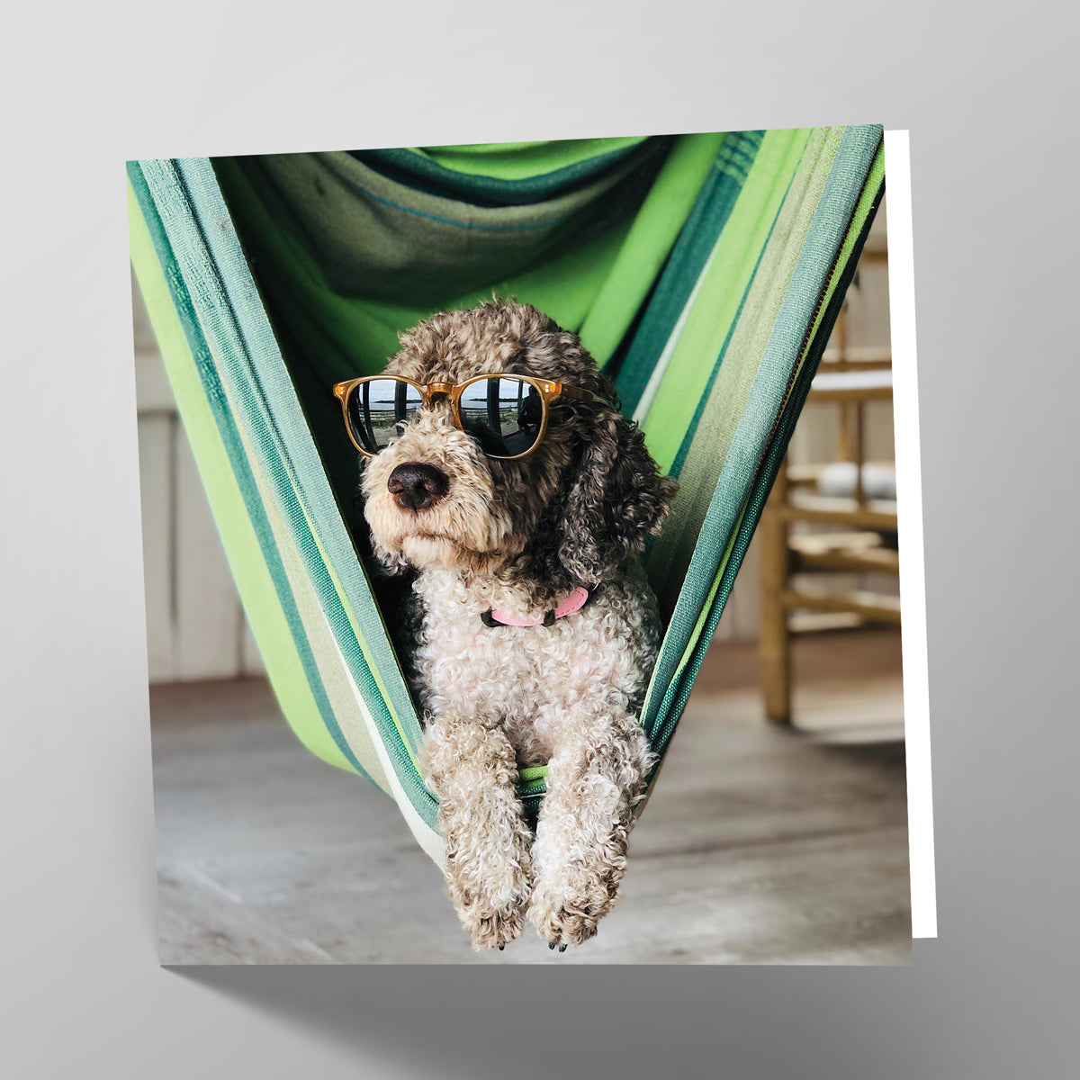 Relaxing Dog Greetings Card