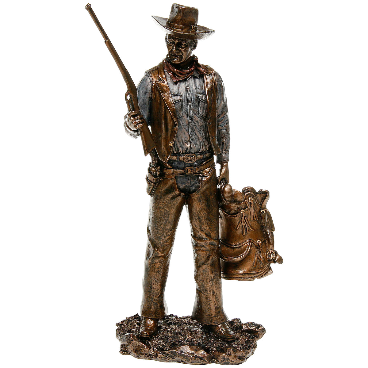 Cowboy Bronze Standing Figurine