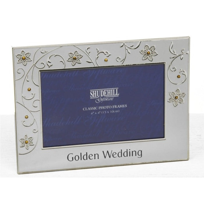 Golden Wedding Anniversary Silver Frame 6 x 4