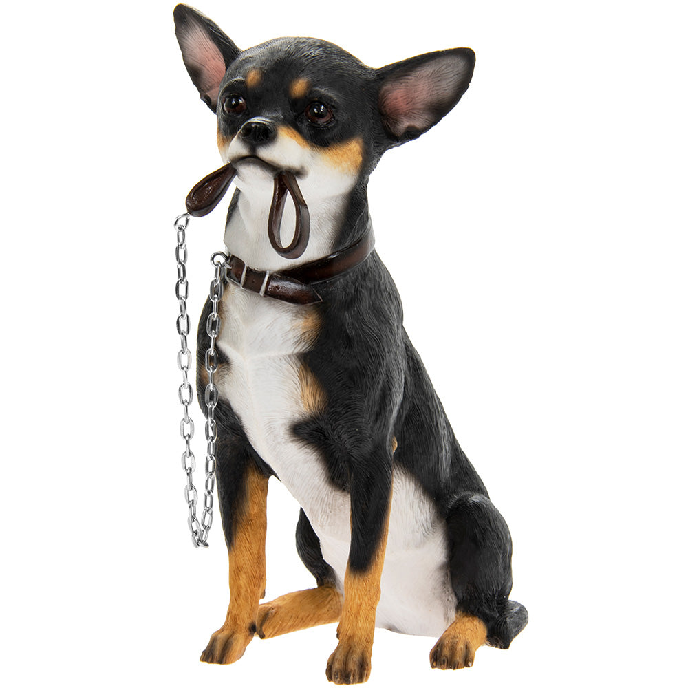 Sitting Chihuahua Black and White Ornament