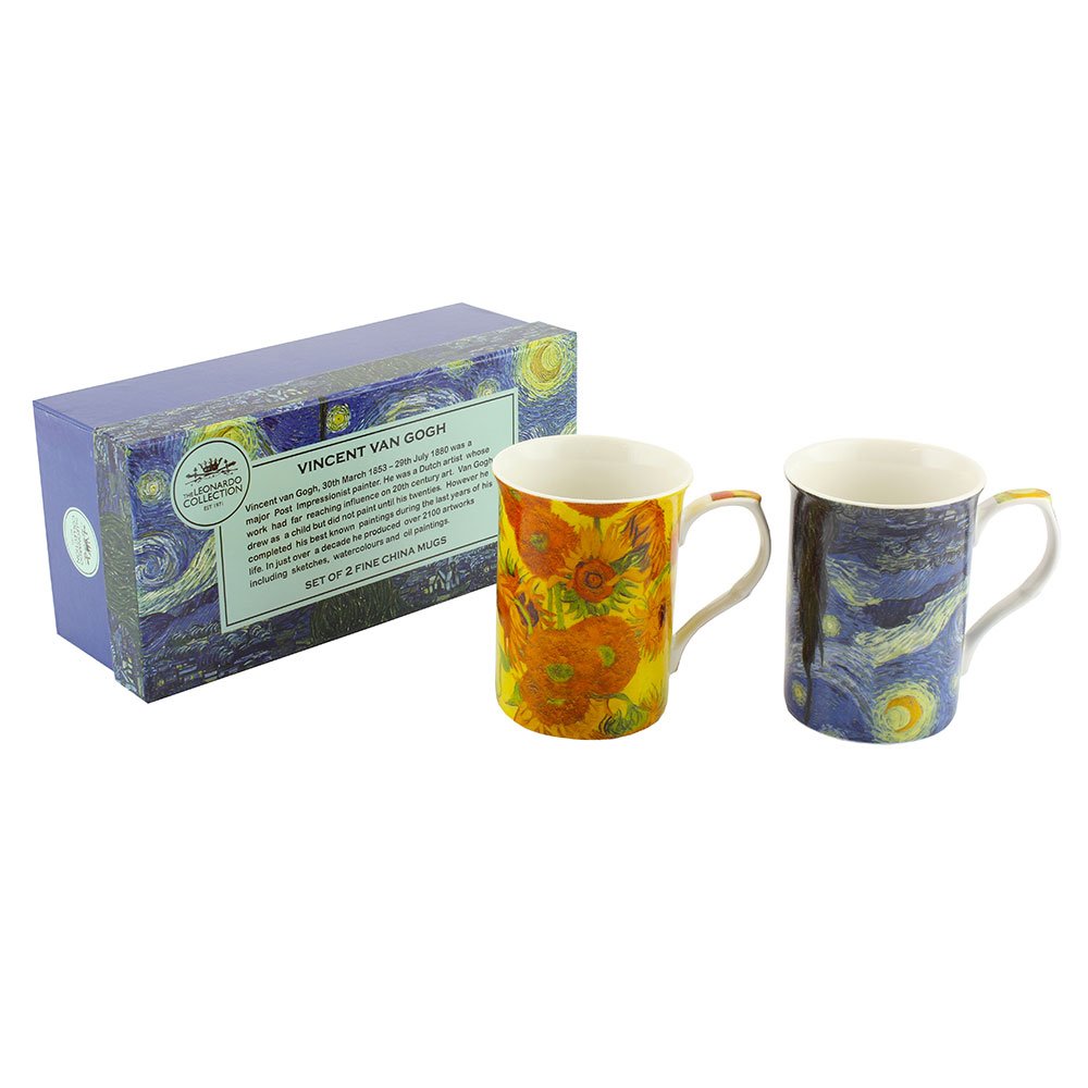 Van Gogh Fine China Mugs Set of Two