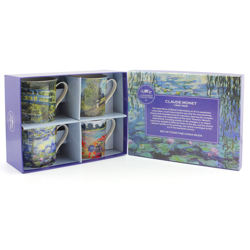 Monet Fine China Mugs Set of Four