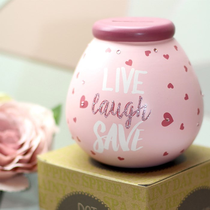 Live Laugh Save Money Jar